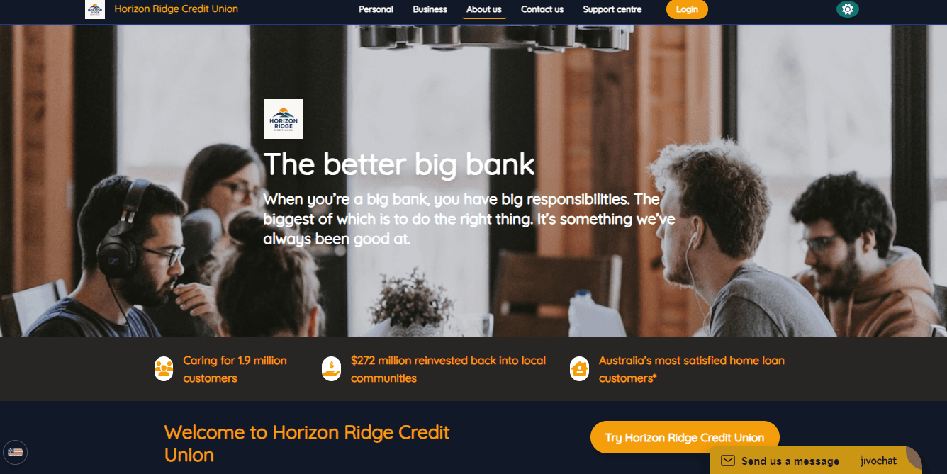 Horizon Bank screenshot
