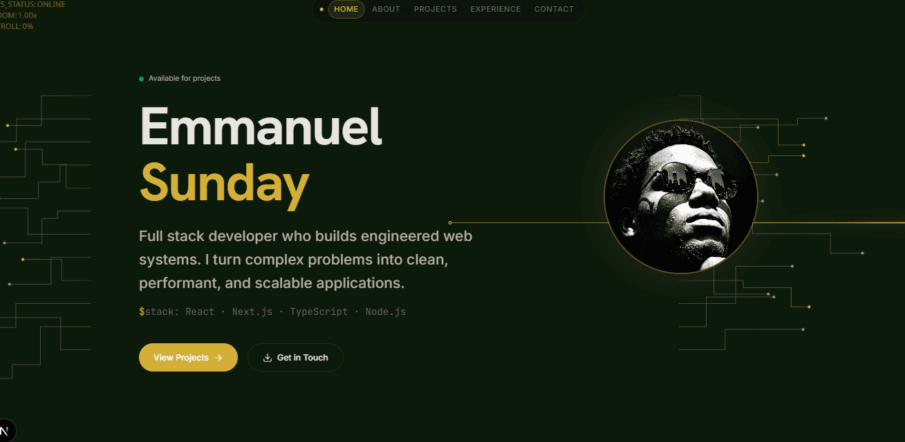 Portfolio v4 screenshot