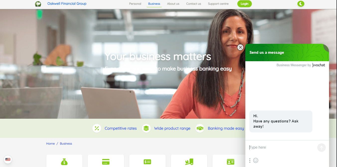 Oakwell Financial Group screenshot