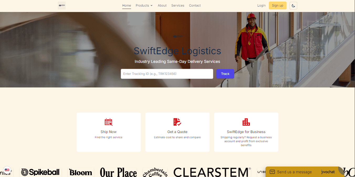 Swift Edge Logistics screenshot